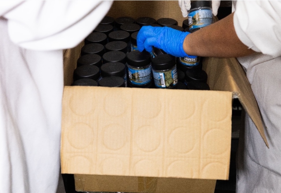 Cannabis products manufactured and packaged for retail