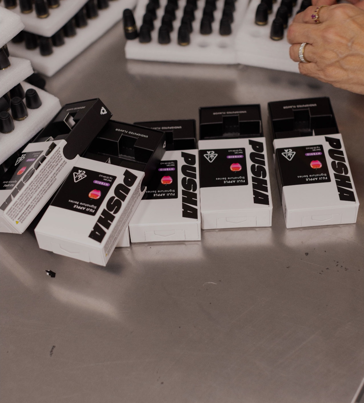 Cannabis products manufactured and packaged for retail